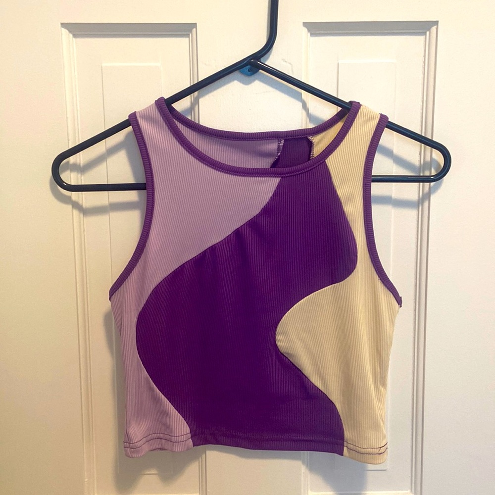 Purple/White Tank